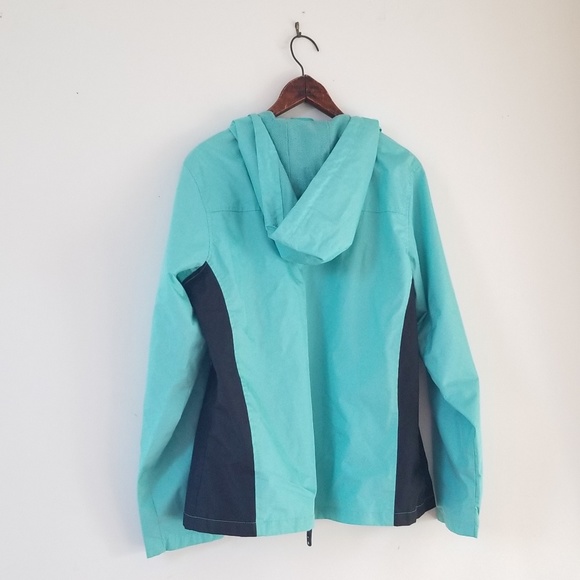 i 5 Women's Hoodie Zip Two Tone Windbreaker - Picture 5 of 10